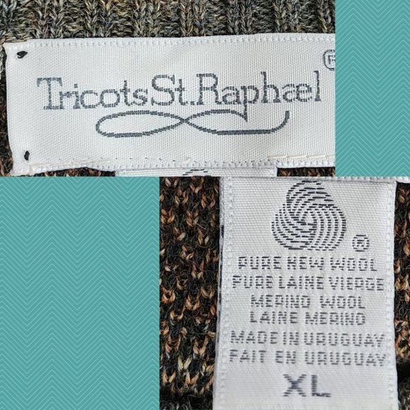 Tricots St. Raphael VTG Coogi Style Textured Merino Wool Sweater - Picture 3 of 3